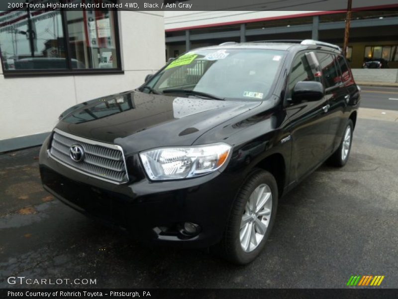 Black / Ash Gray 2008 Toyota Highlander Hybrid Limited 4WD