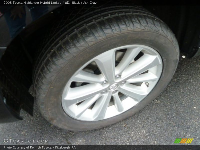 Black / Ash Gray 2008 Toyota Highlander Hybrid Limited 4WD