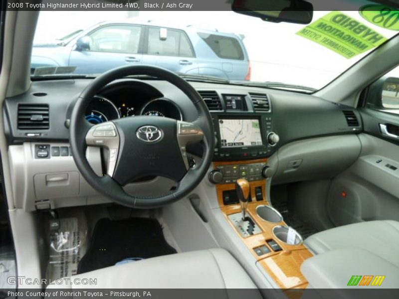 Black / Ash Gray 2008 Toyota Highlander Hybrid Limited 4WD