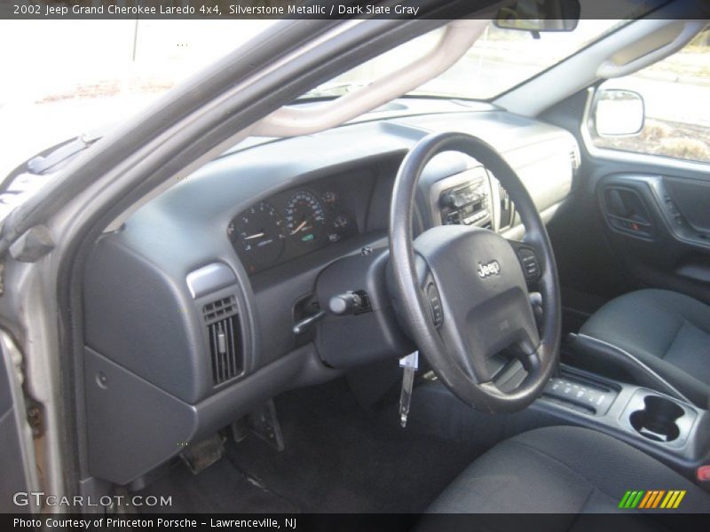Silverstone Metallic / Dark Slate Gray 2002 Jeep Grand Cherokee Laredo 4x4