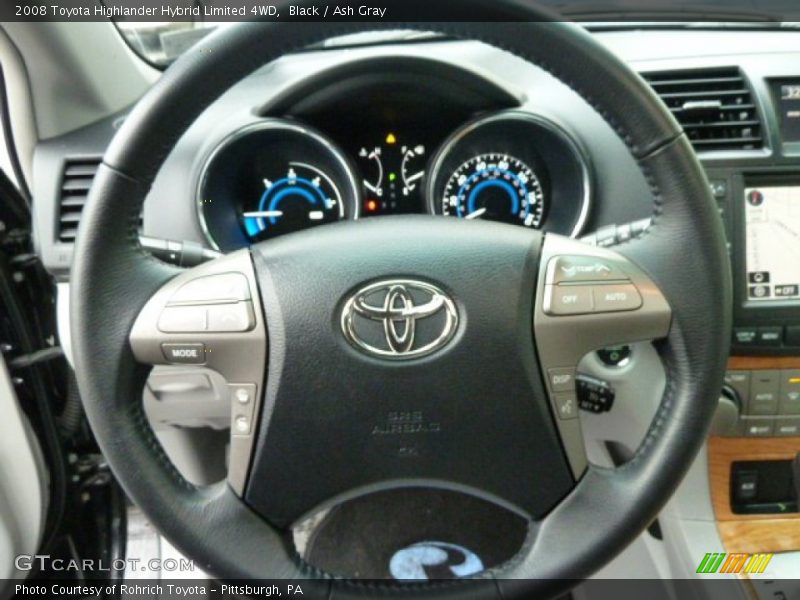 Black / Ash Gray 2008 Toyota Highlander Hybrid Limited 4WD