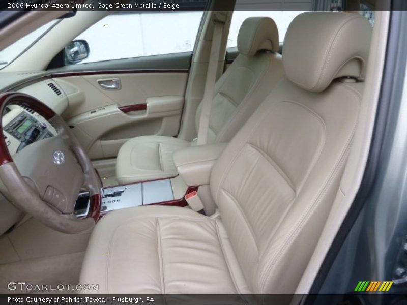 Sage Green Metallic / Beige 2006 Hyundai Azera Limited