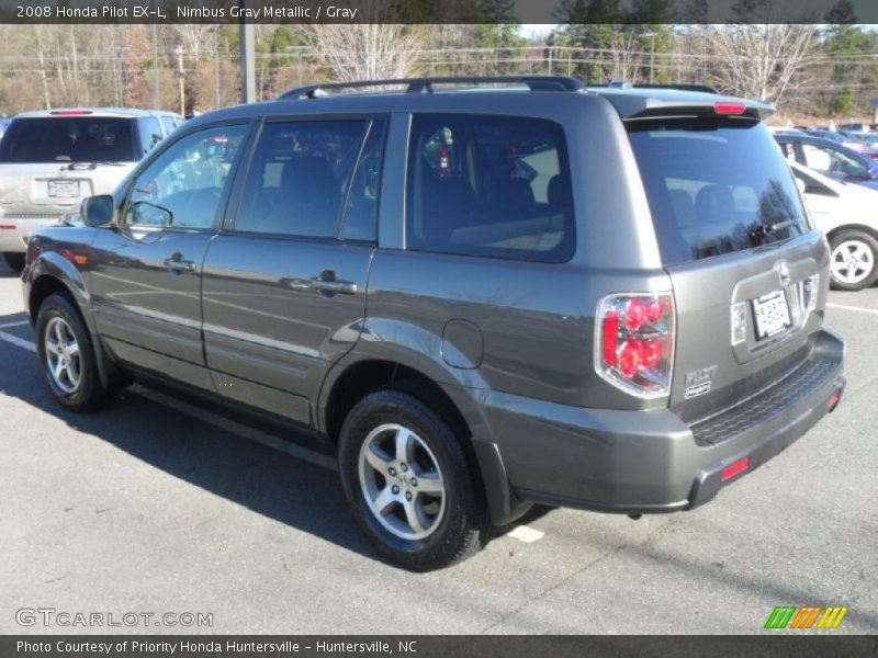 Nimbus Gray Metallic / Gray 2008 Honda Pilot EX-L