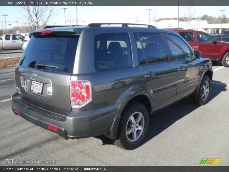 Nimbus Gray Metallic / Gray 2008 Honda Pilot EX-L