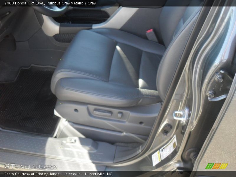 Nimbus Gray Metallic / Gray 2008 Honda Pilot EX-L