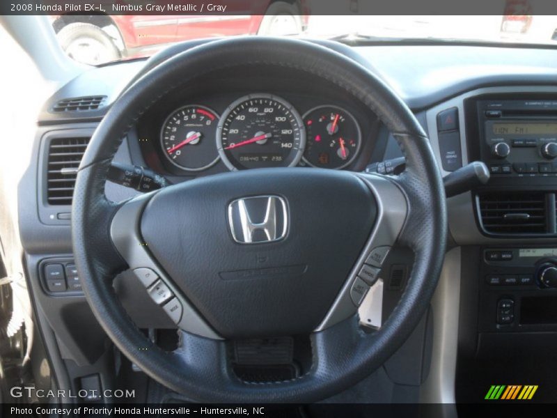 Nimbus Gray Metallic / Gray 2008 Honda Pilot EX-L