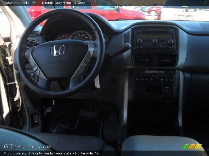 Nimbus Gray Metallic / Gray 2008 Honda Pilot EX-L