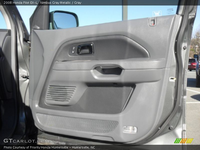Nimbus Gray Metallic / Gray 2008 Honda Pilot EX-L