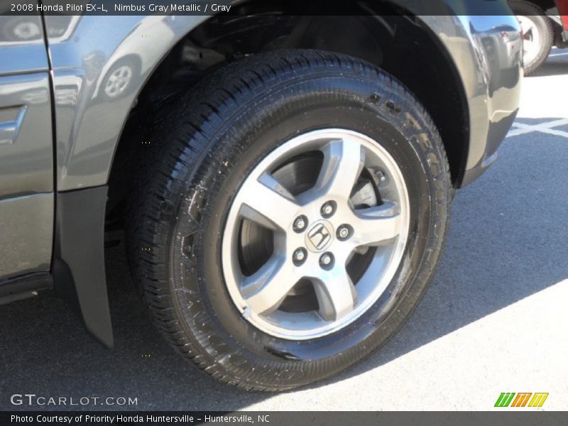 Nimbus Gray Metallic / Gray 2008 Honda Pilot EX-L
