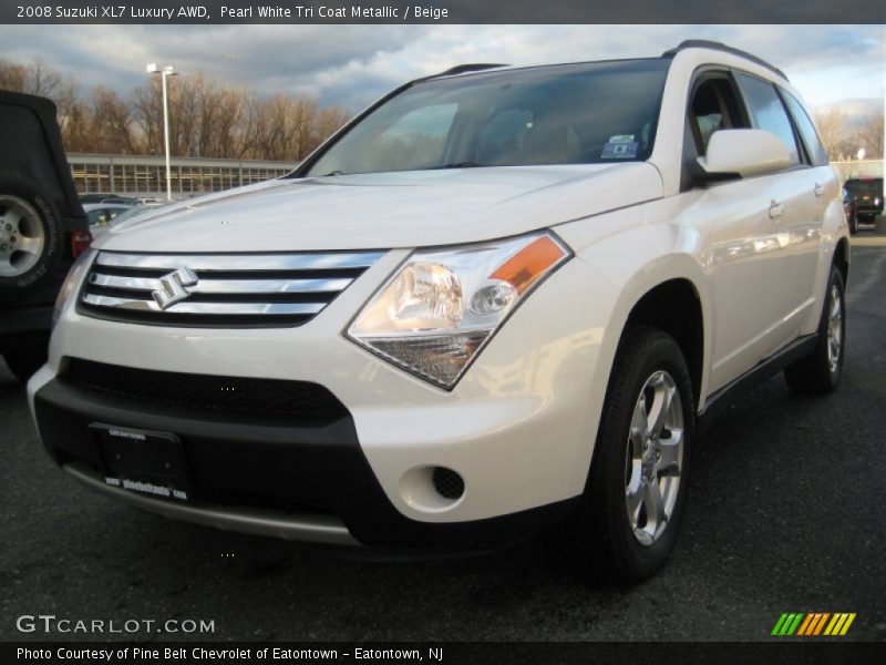 Pearl White Tri Coat Metallic / Beige 2008 Suzuki XL7 Luxury AWD