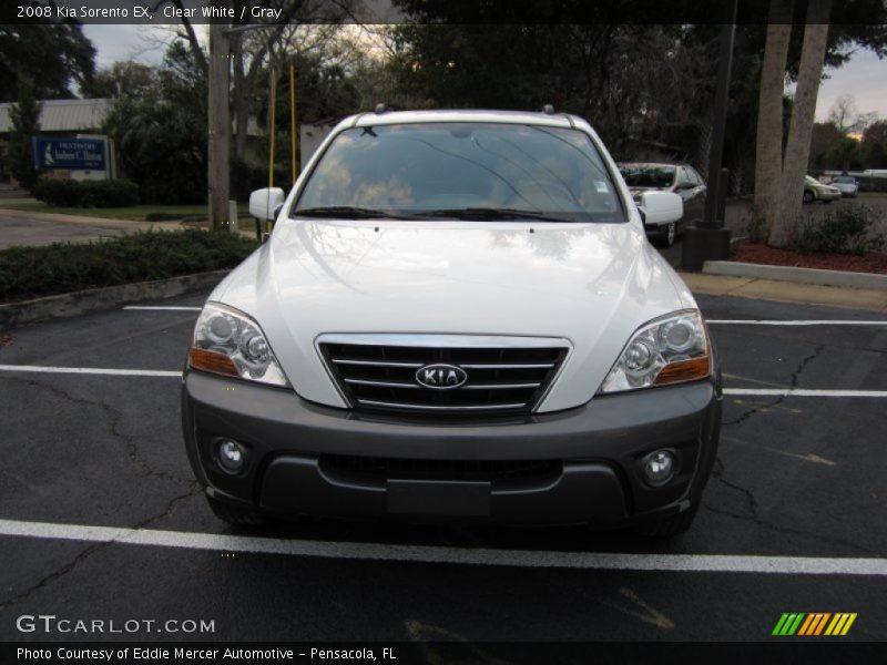 Clear White / Gray 2008 Kia Sorento EX