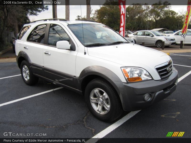 Clear White / Gray 2008 Kia Sorento EX