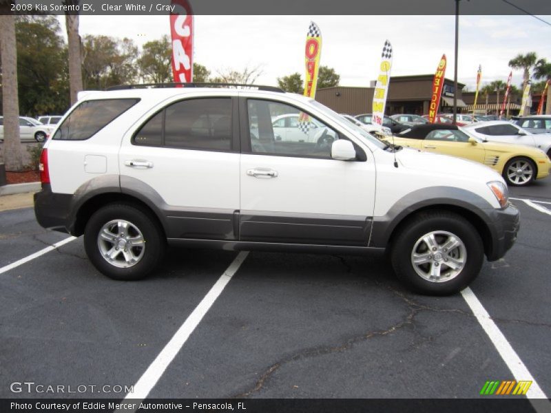 Clear White / Gray 2008 Kia Sorento EX