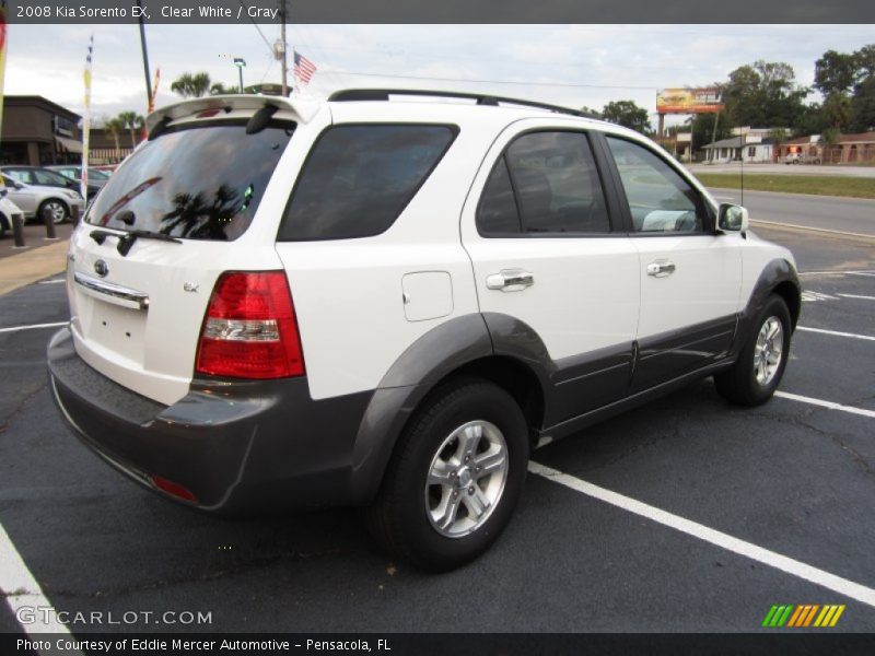 Clear White / Gray 2008 Kia Sorento EX