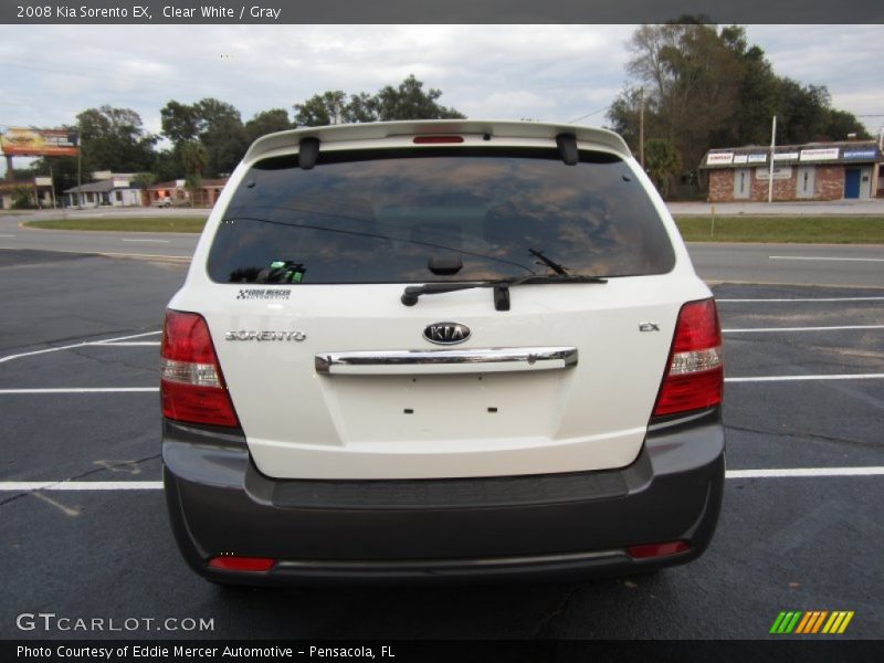 Clear White / Gray 2008 Kia Sorento EX