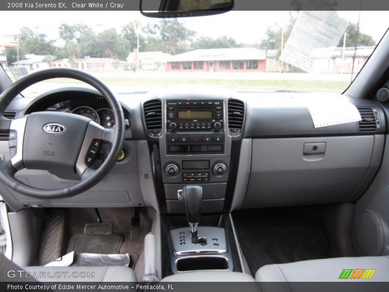 Clear White / Gray 2008 Kia Sorento EX