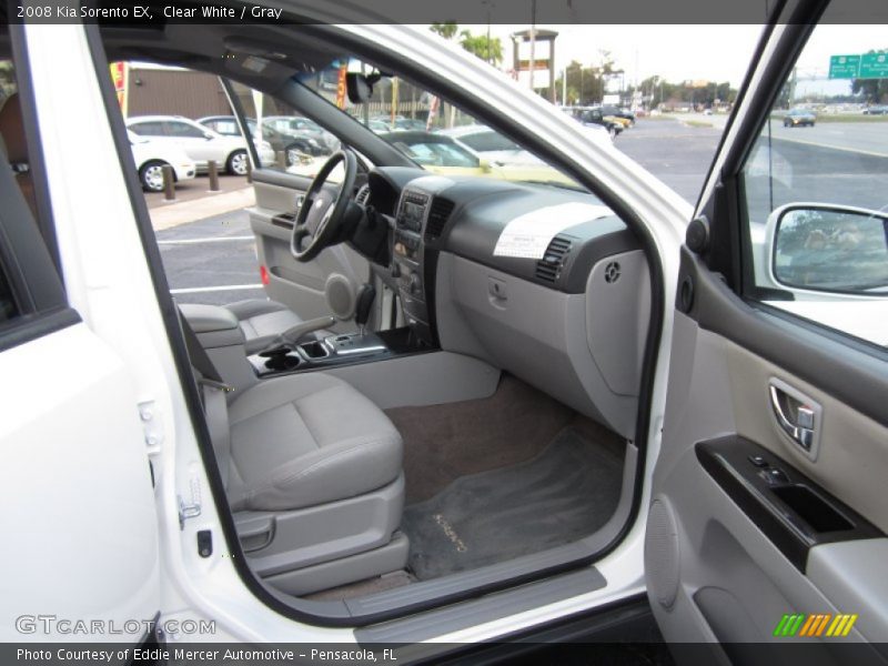 Clear White / Gray 2008 Kia Sorento EX