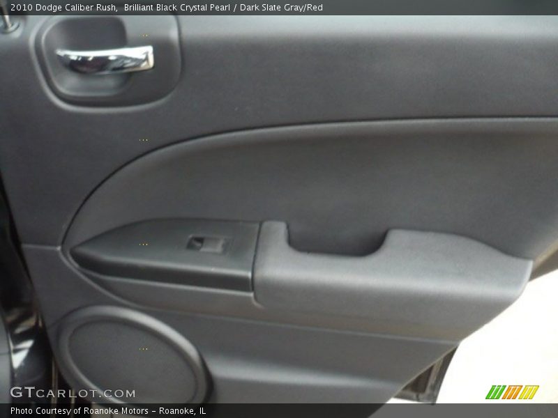 Brilliant Black Crystal Pearl / Dark Slate Gray/Red 2010 Dodge Caliber Rush