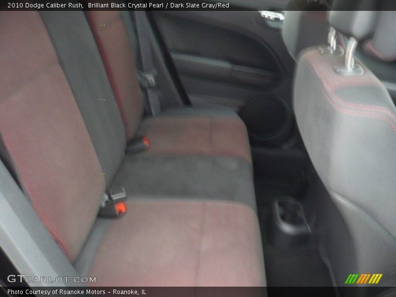 Brilliant Black Crystal Pearl / Dark Slate Gray/Red 2010 Dodge Caliber Rush