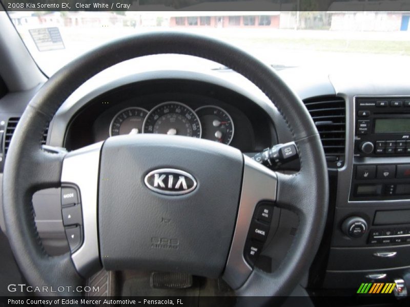 Clear White / Gray 2008 Kia Sorento EX