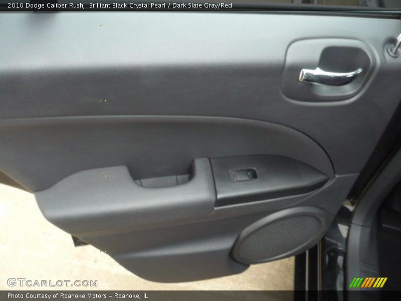 Brilliant Black Crystal Pearl / Dark Slate Gray/Red 2010 Dodge Caliber Rush