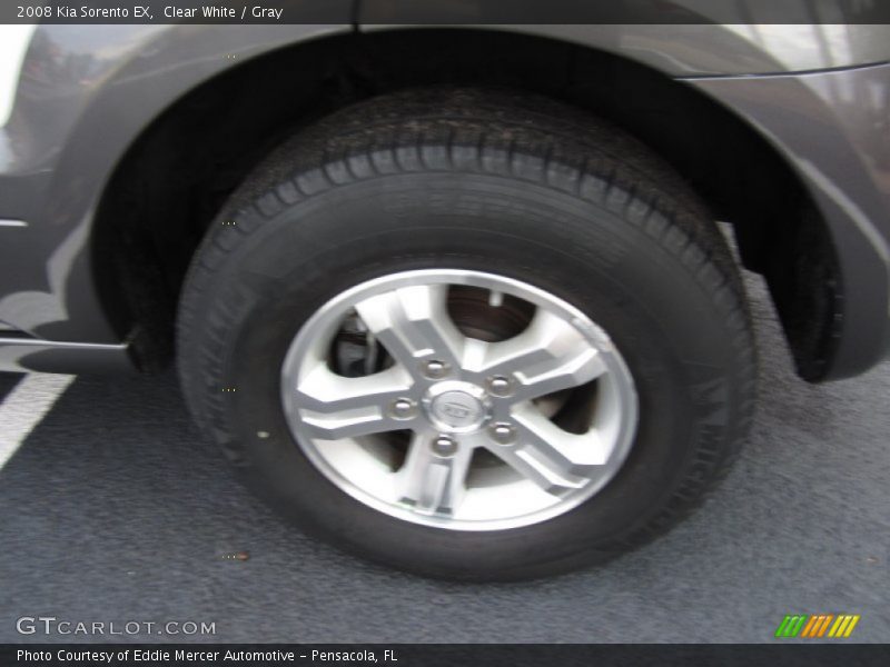 Clear White / Gray 2008 Kia Sorento EX