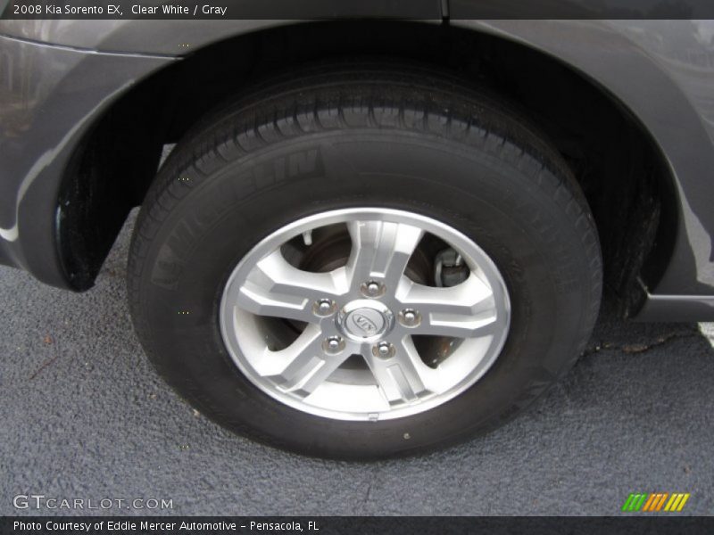Clear White / Gray 2008 Kia Sorento EX