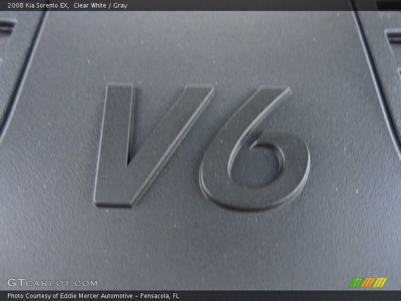 Clear White / Gray 2008 Kia Sorento EX