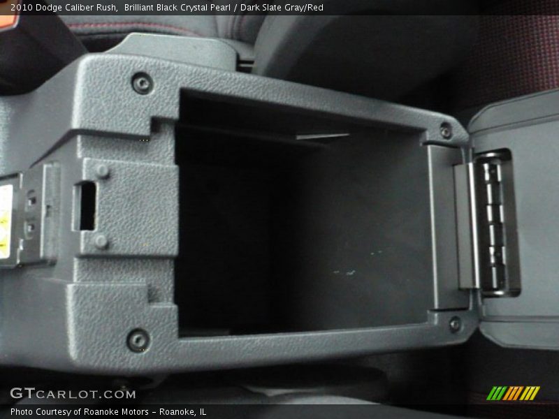 Brilliant Black Crystal Pearl / Dark Slate Gray/Red 2010 Dodge Caliber Rush