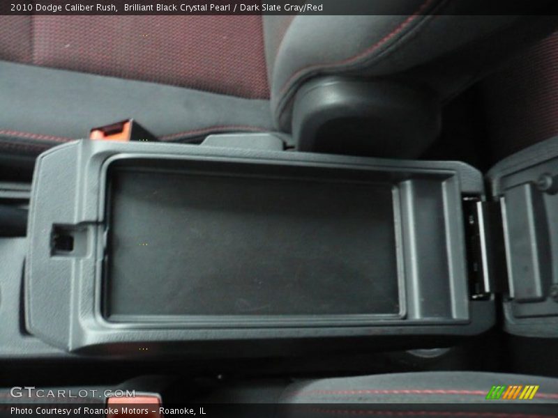 Brilliant Black Crystal Pearl / Dark Slate Gray/Red 2010 Dodge Caliber Rush