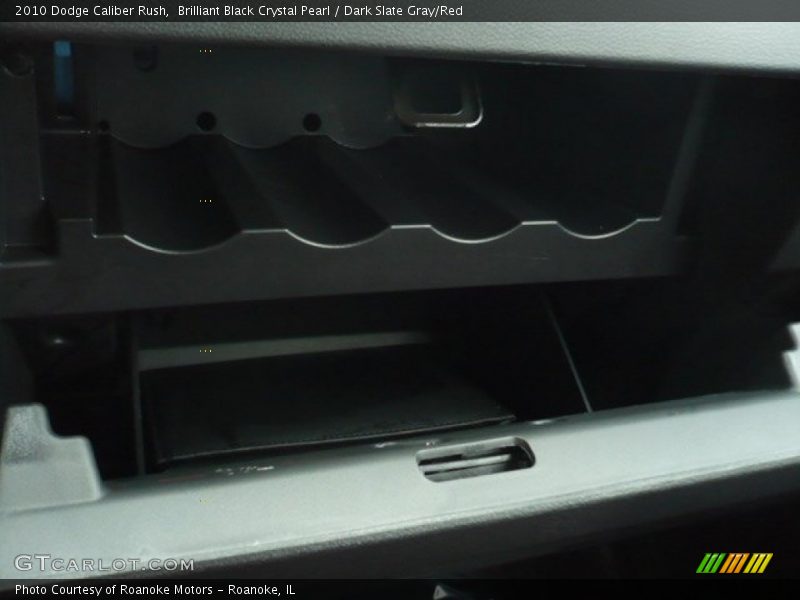 Brilliant Black Crystal Pearl / Dark Slate Gray/Red 2010 Dodge Caliber Rush