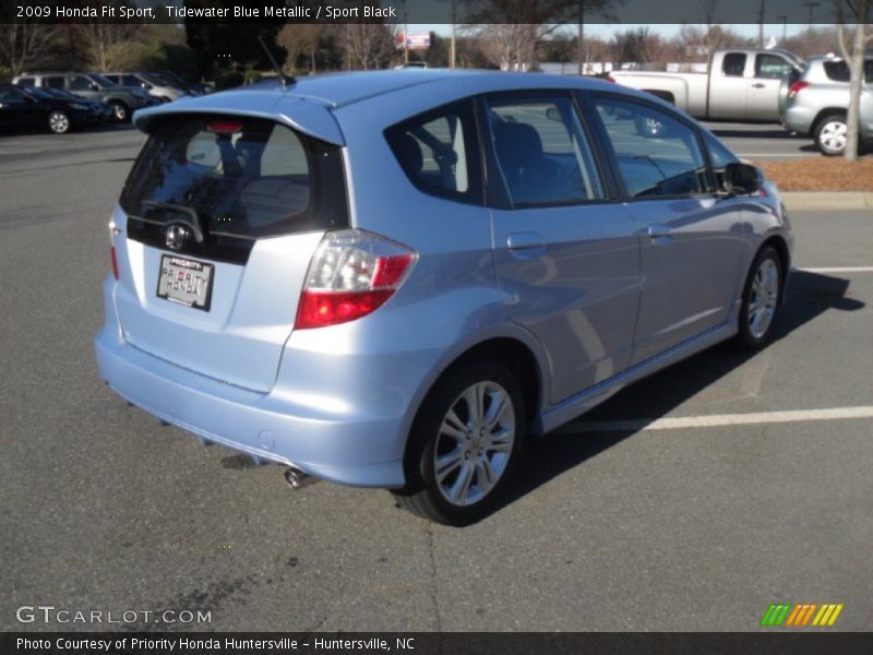 Tidewater Blue Metallic / Sport Black 2009 Honda Fit Sport