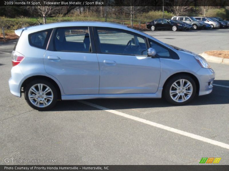Tidewater Blue Metallic / Sport Black 2009 Honda Fit Sport