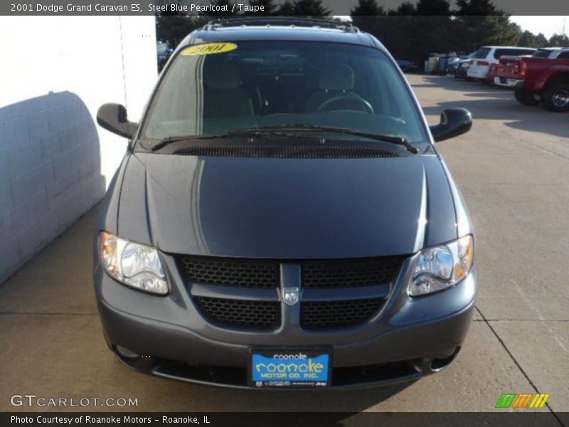 Steel Blue Pearlcoat / Taupe 2001 Dodge Grand Caravan ES