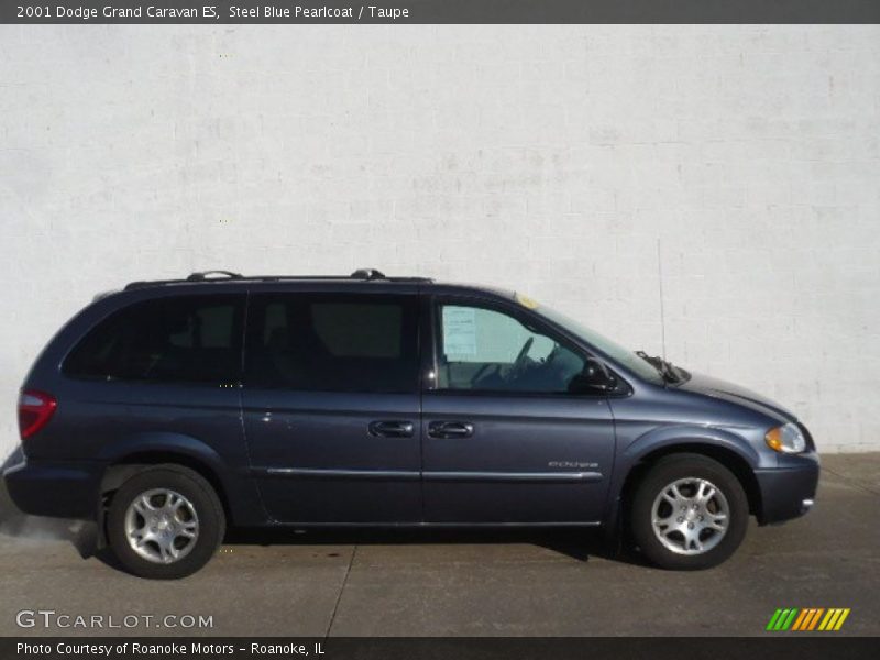 Steel Blue Pearlcoat / Taupe 2001 Dodge Grand Caravan ES