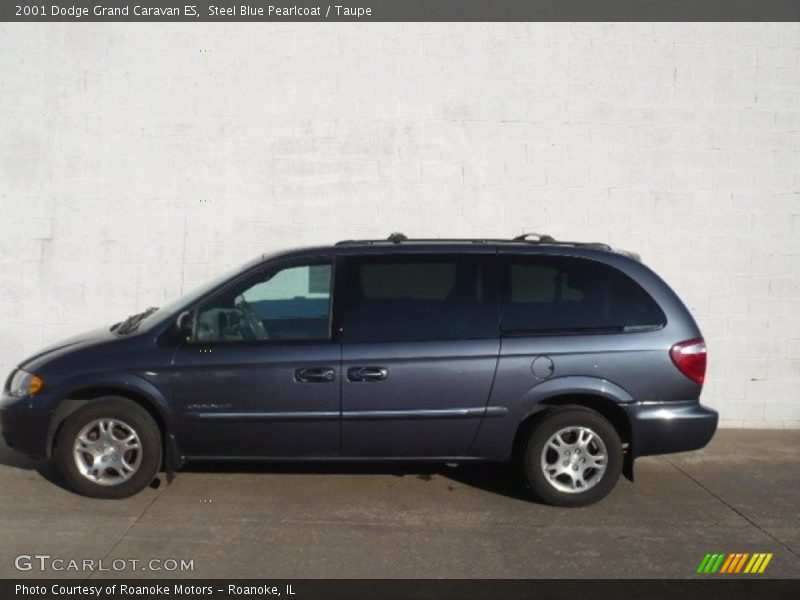 Steel Blue Pearlcoat / Taupe 2001 Dodge Grand Caravan ES