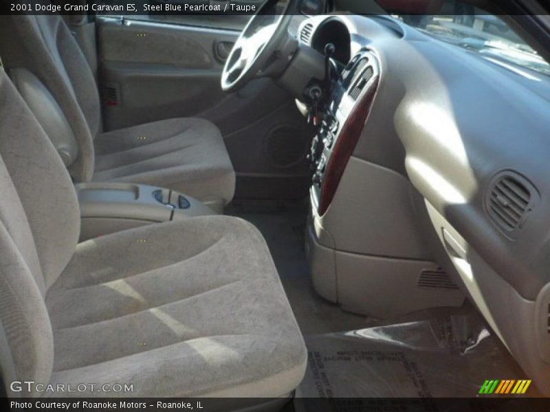 Steel Blue Pearlcoat / Taupe 2001 Dodge Grand Caravan ES