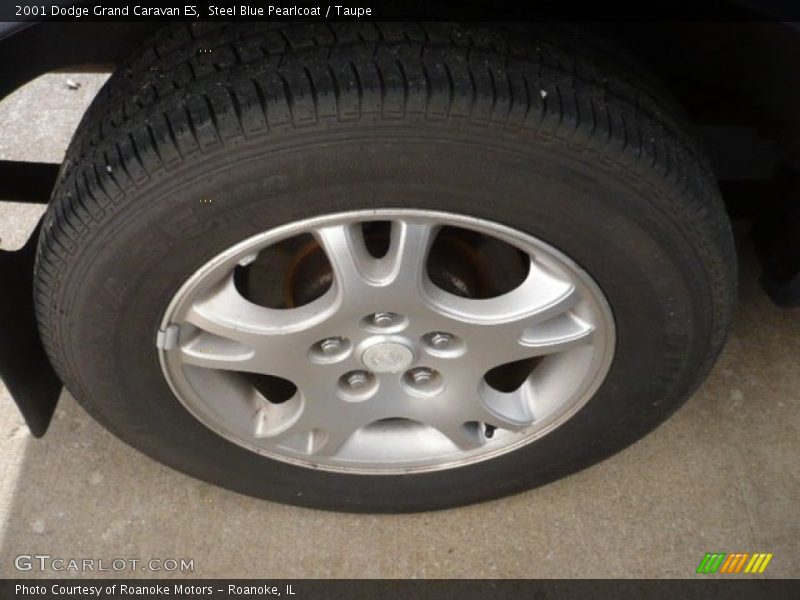Steel Blue Pearlcoat / Taupe 2001 Dodge Grand Caravan ES