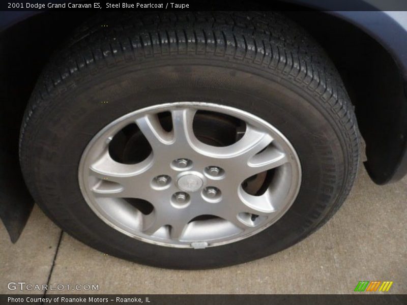 Steel Blue Pearlcoat / Taupe 2001 Dodge Grand Caravan ES