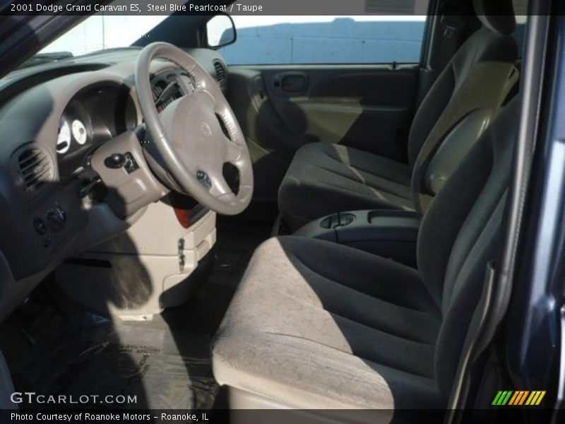 Steel Blue Pearlcoat / Taupe 2001 Dodge Grand Caravan ES
