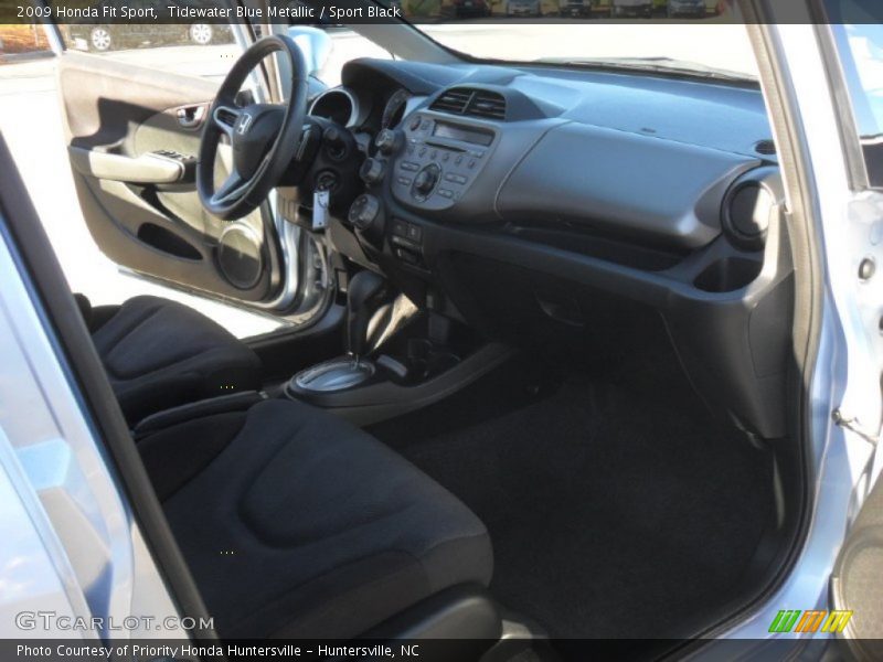 Tidewater Blue Metallic / Sport Black 2009 Honda Fit Sport
