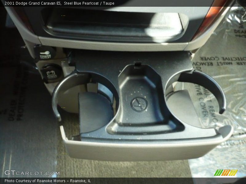 Steel Blue Pearlcoat / Taupe 2001 Dodge Grand Caravan ES