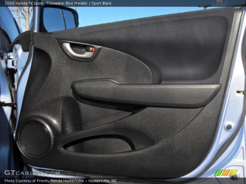 Tidewater Blue Metallic / Sport Black 2009 Honda Fit Sport