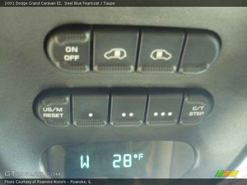 Steel Blue Pearlcoat / Taupe 2001 Dodge Grand Caravan ES