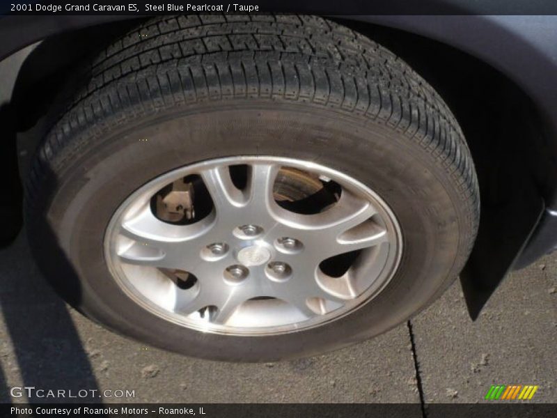 Steel Blue Pearlcoat / Taupe 2001 Dodge Grand Caravan ES