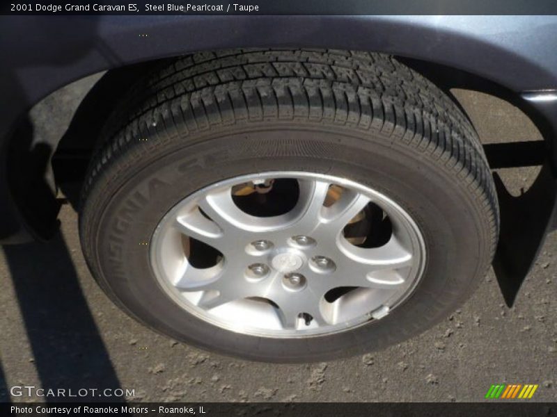 Steel Blue Pearlcoat / Taupe 2001 Dodge Grand Caravan ES