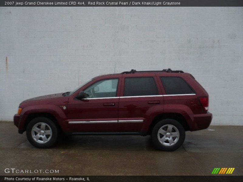 Red Rock Crystal Pearl / Dark Khaki/Light Graystone 2007 Jeep Grand Cherokee Limited CRD 4x4