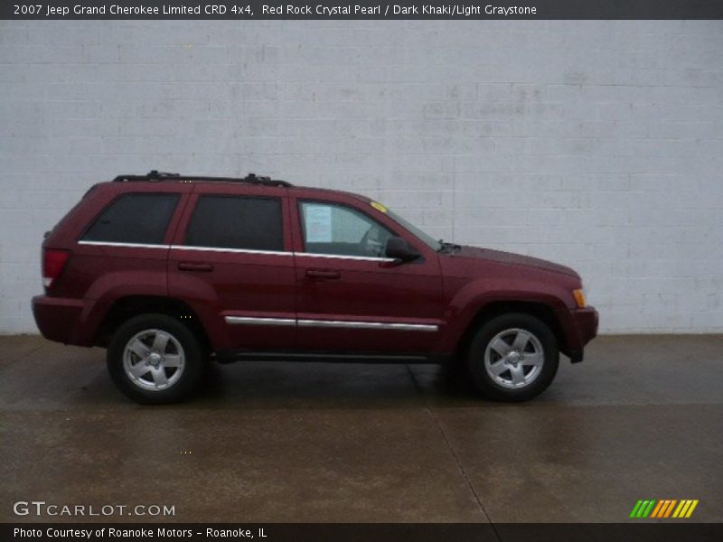 Red Rock Crystal Pearl / Dark Khaki/Light Graystone 2007 Jeep Grand Cherokee Limited CRD 4x4