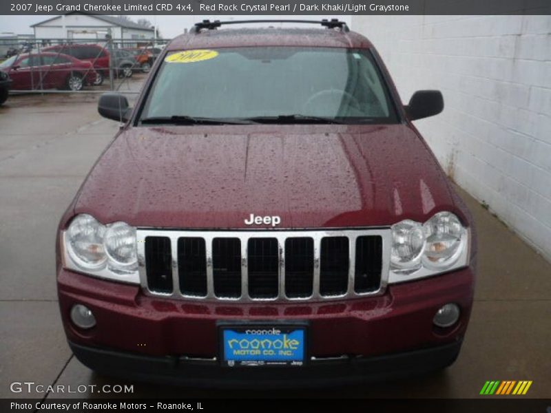 Red Rock Crystal Pearl / Dark Khaki/Light Graystone 2007 Jeep Grand Cherokee Limited CRD 4x4