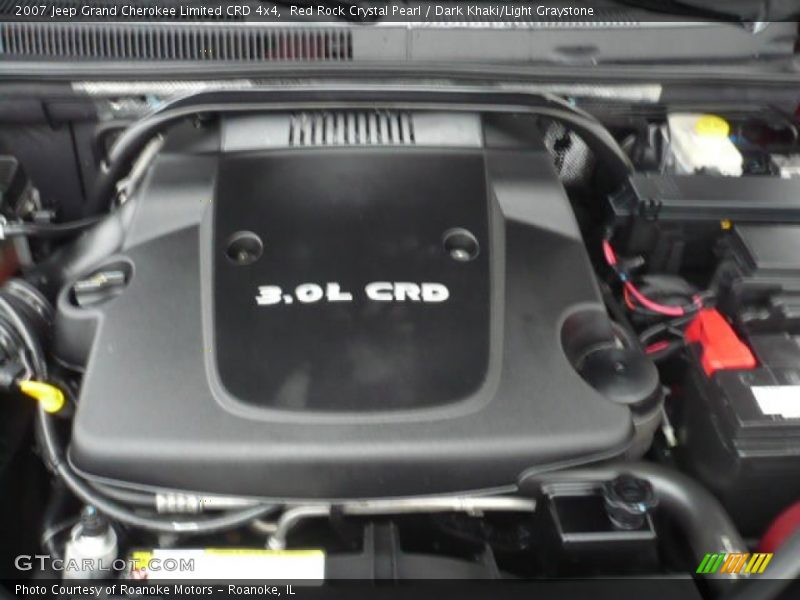 Red Rock Crystal Pearl / Dark Khaki/Light Graystone 2007 Jeep Grand Cherokee Limited CRD 4x4